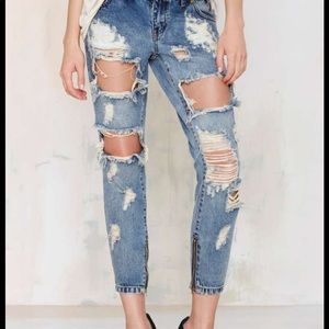 One Teaspoon Trashed Freebird jeans